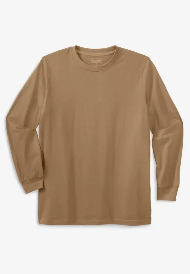 Heavyweight Long-Sleeve No Pocket Crewneck Tee