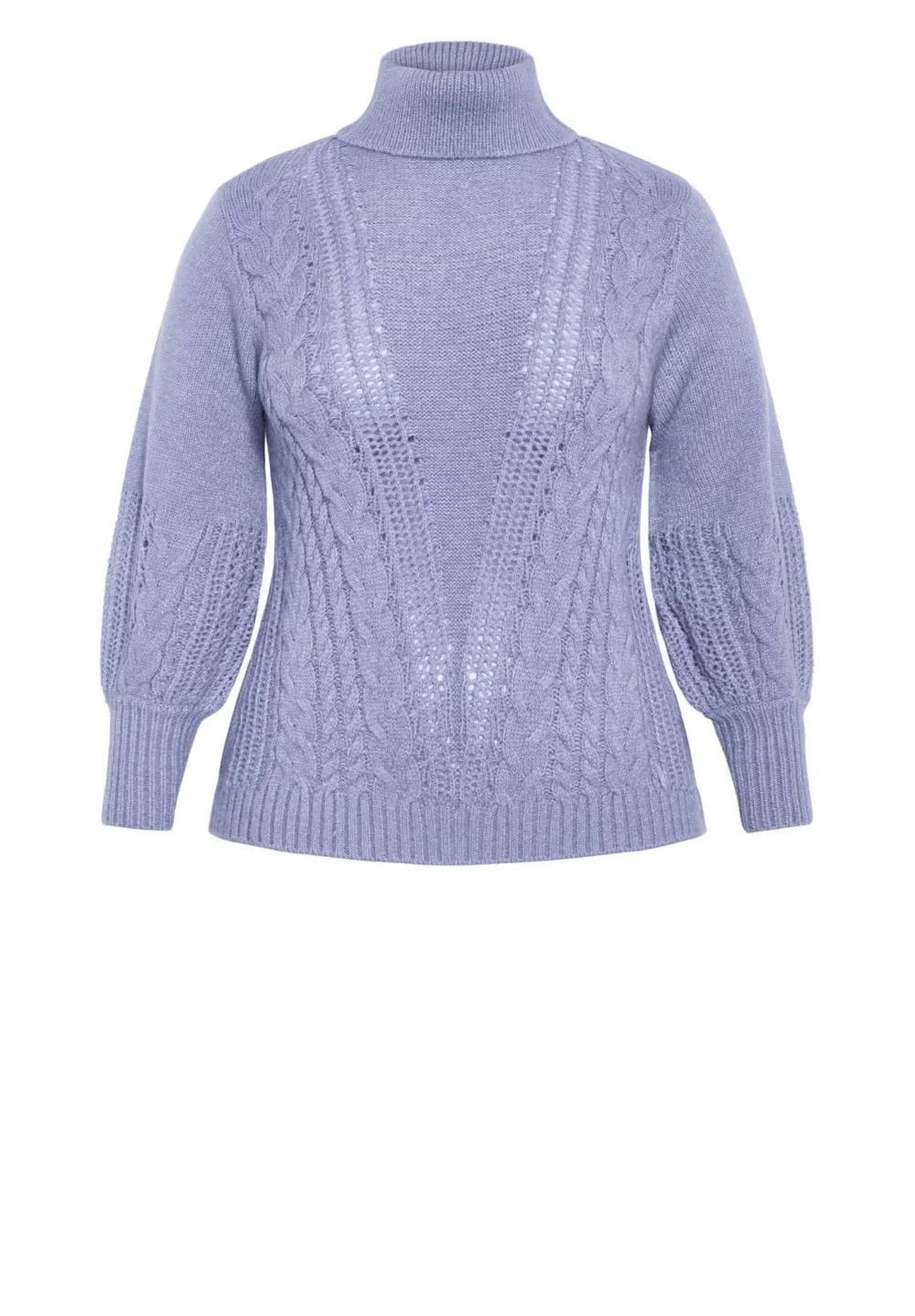 High Neck Knitted Sweater