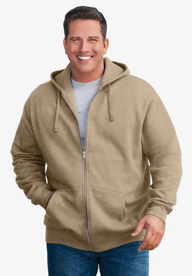 Fleece Zip-Front Hoodie