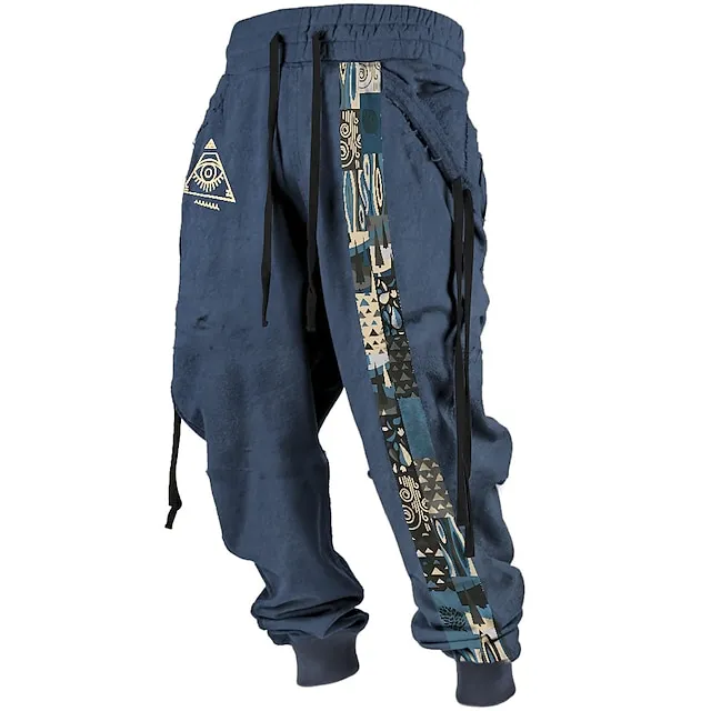 Men's Tribal Bandana Print 3D Sweatpants