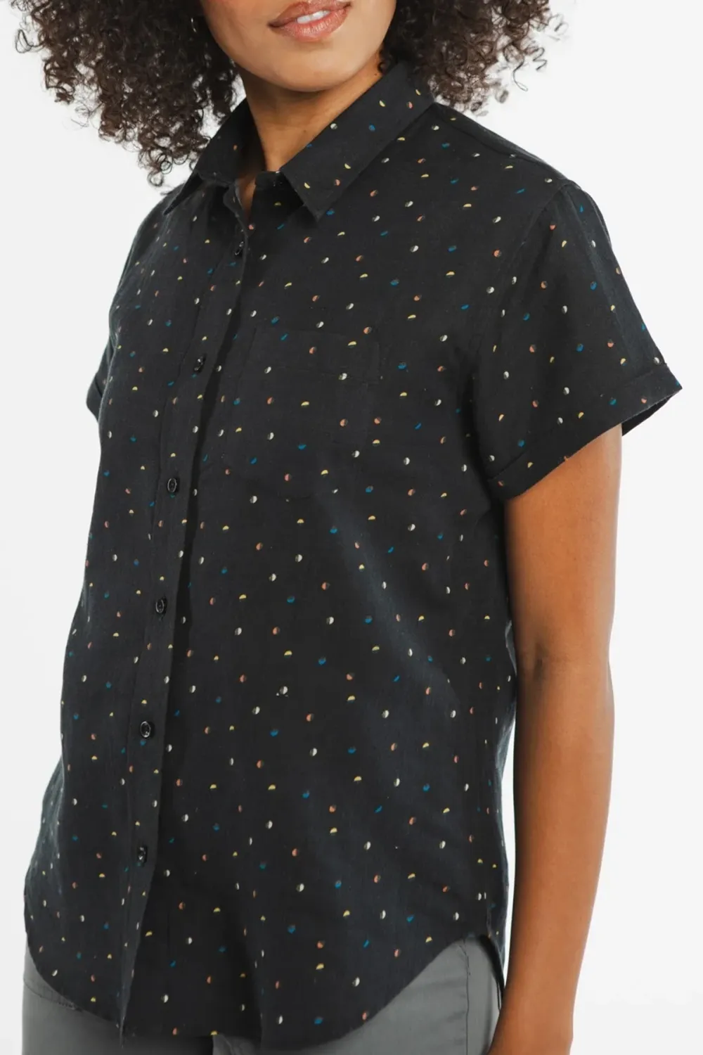 The Button Front Short Sleeve