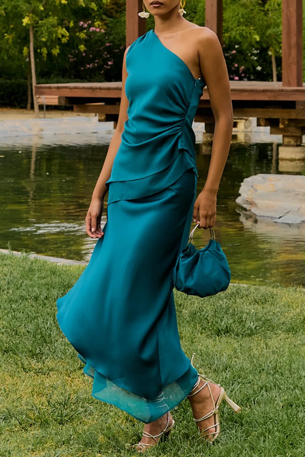 Solid Color Mesh Skirt