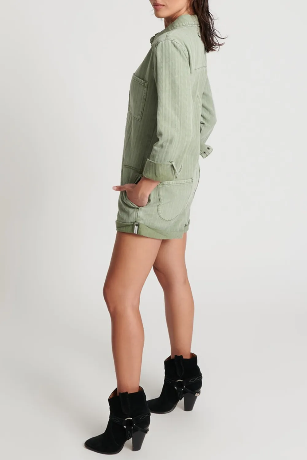 Khaki Loose Soft Comfortable Breathable Jumpsuit
