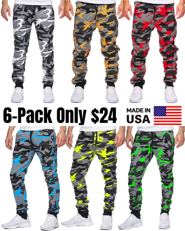 Men's Micro-Elastic Camouflage Cotton Sweatpants