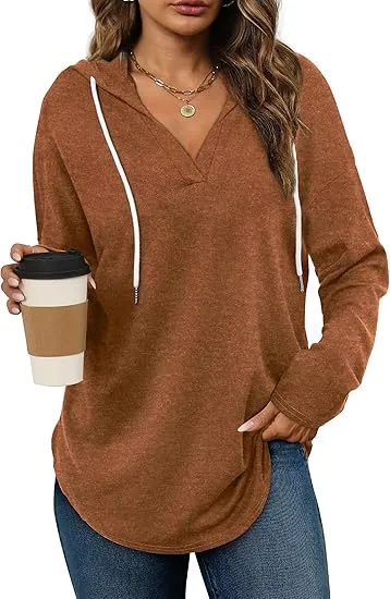🎁Christmas Gifts🎁Women's Oversized Pullover Hoodie - Long Sleeve Loose Fit Sweatshirt