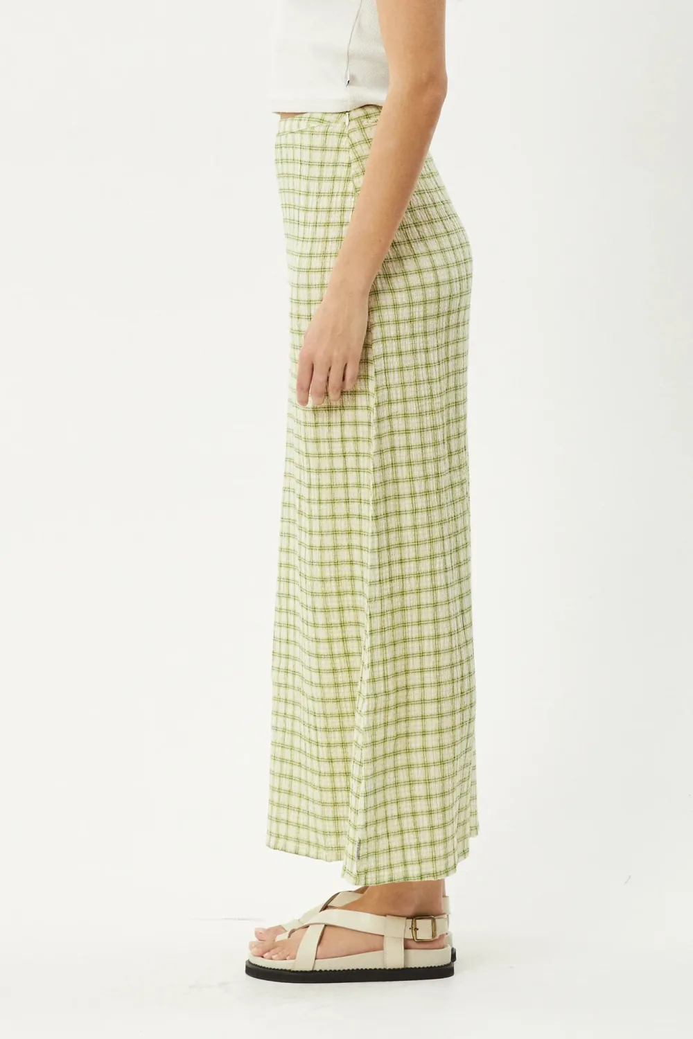Classic Versatile Yellow Plaid Skirt