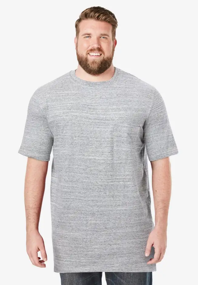 Heavyweight Longer-Length Pocket Crewneck T-Shirt
