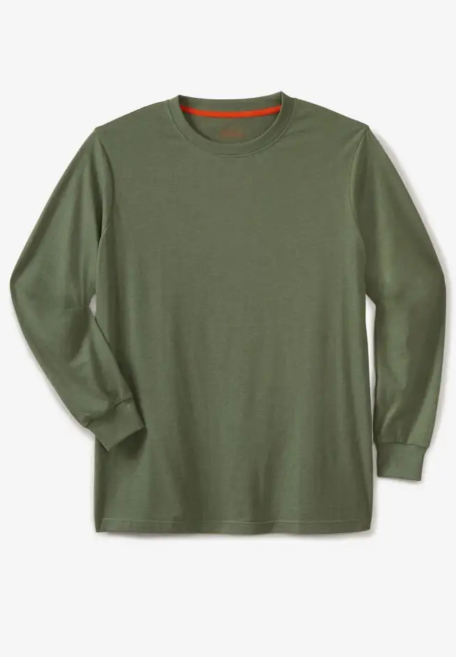 Heavyweight Long-Sleeve No Pocket Crewneck Tee