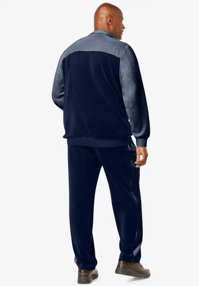 Colorblock Velour Tracksuit