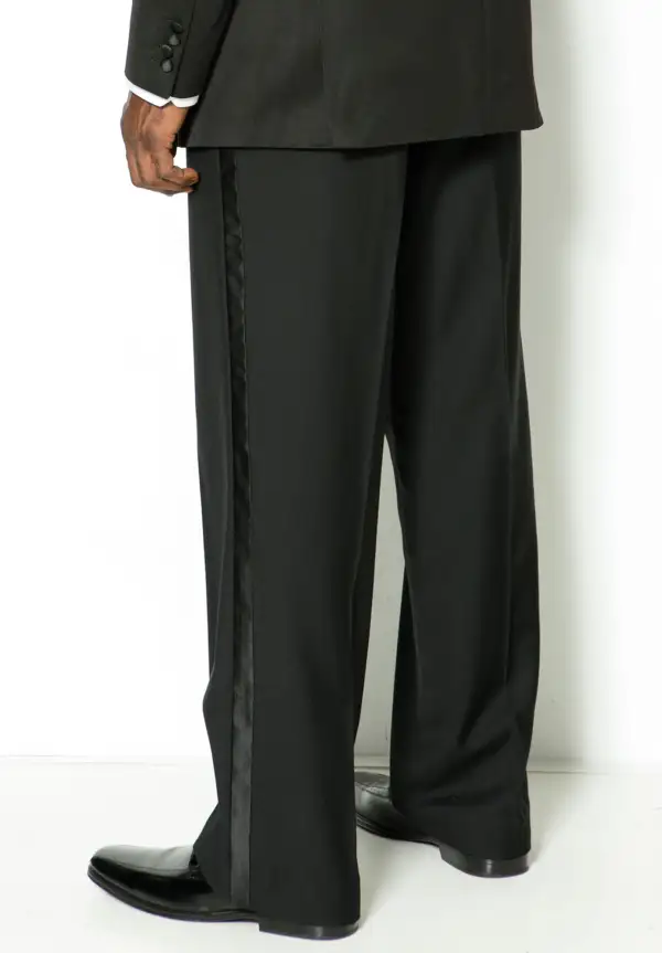 Plain Front Tuxedo Pants