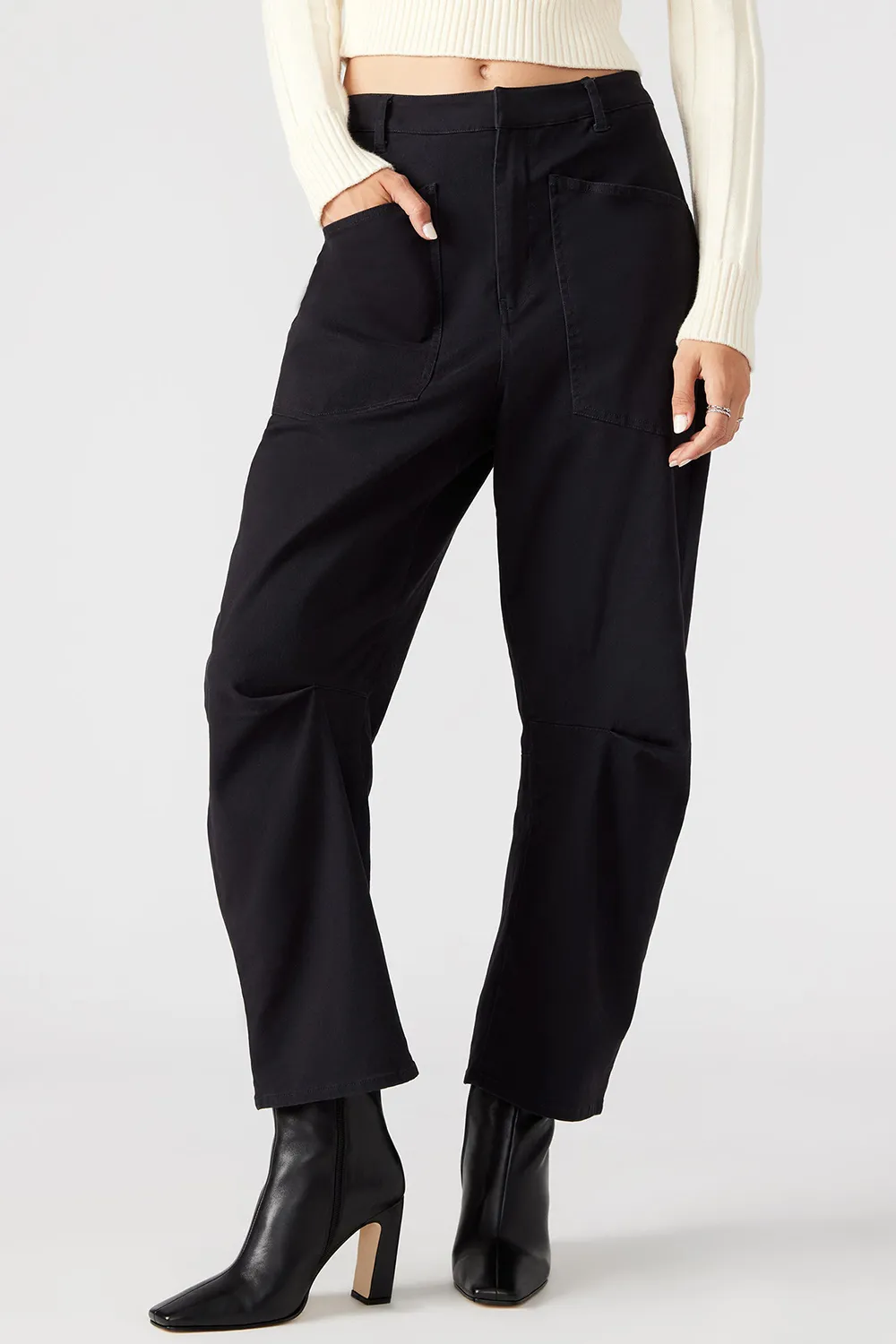 Barrel Leg Pant Black
