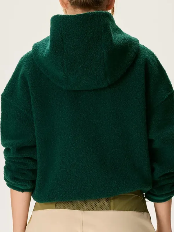 Fleece Cropped Pullover
