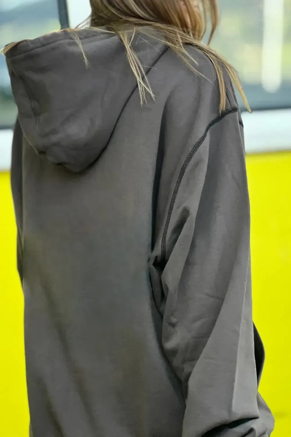 Dark Grey  Classic Breathable Loose Hoodie