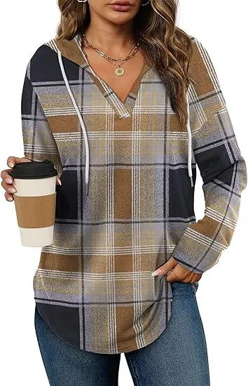 🎁Christmas Gifts🎁Women's Oversized Pullover Hoodie - Long Sleeve Loose Fit Sweatshirt