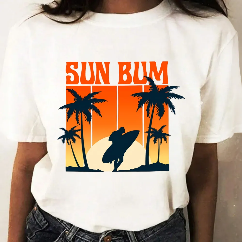 Surfing Sun Bum Style Printed Tee