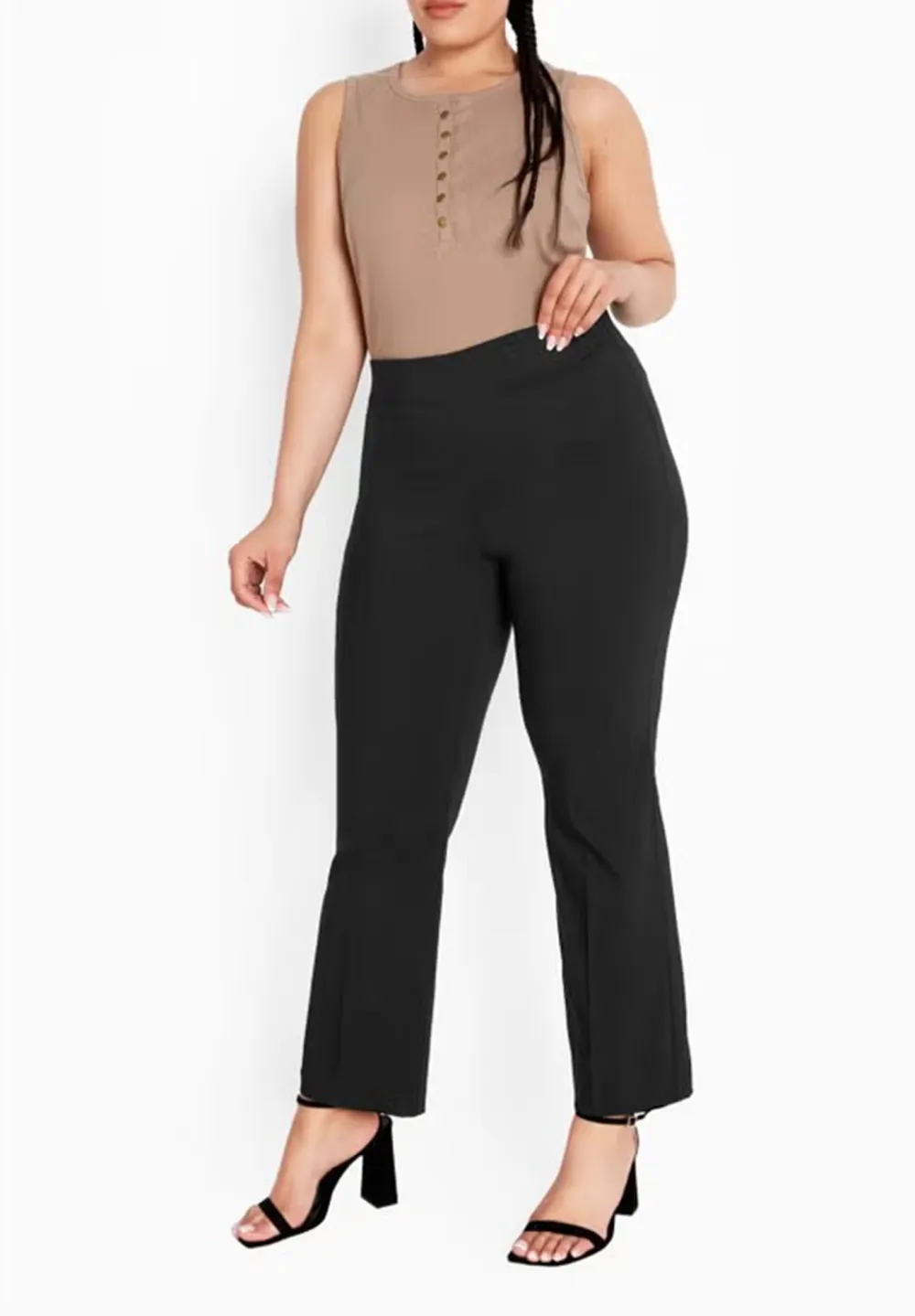Solid Color Bagless Pants