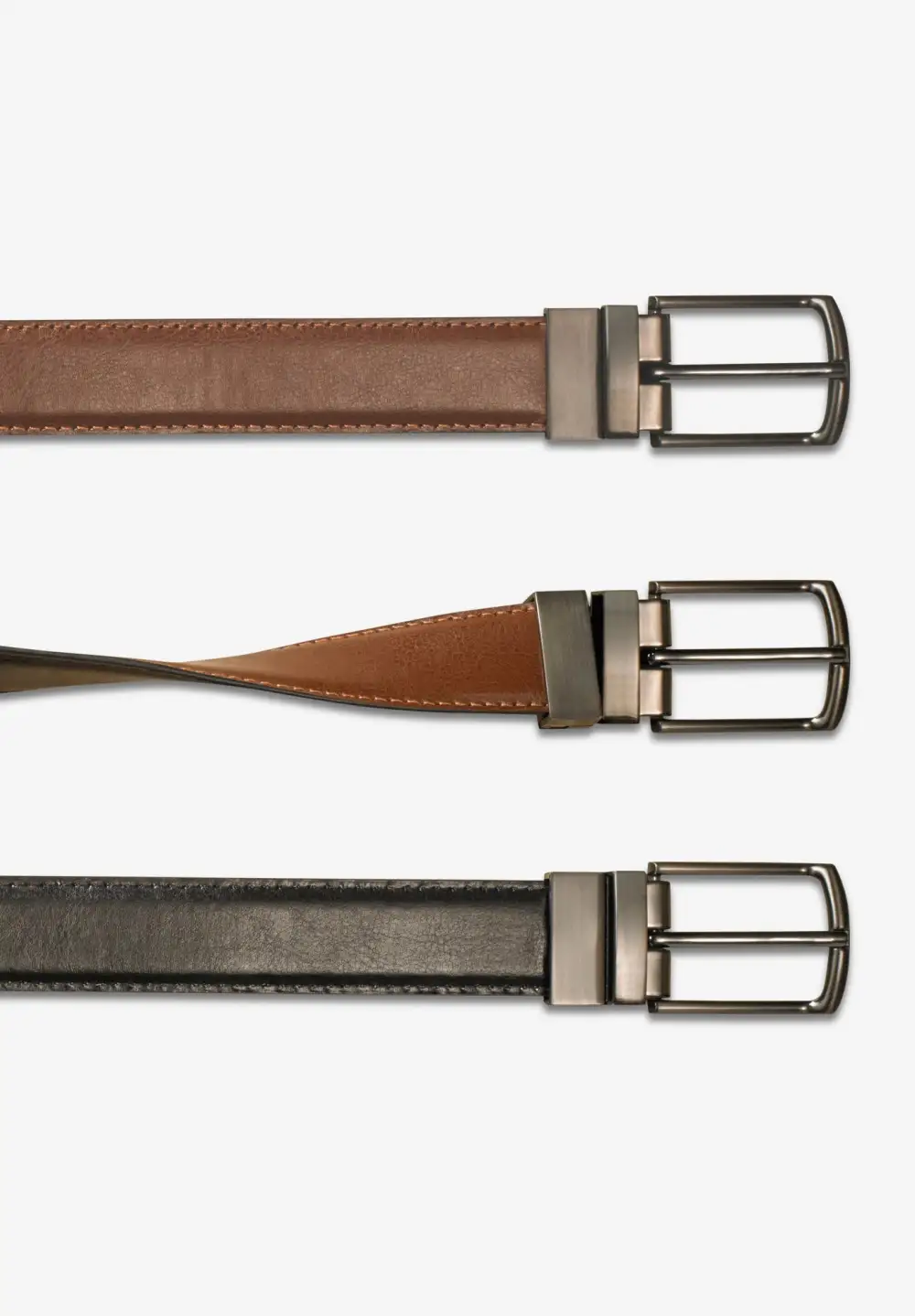 Reversible Leather Dress Belt