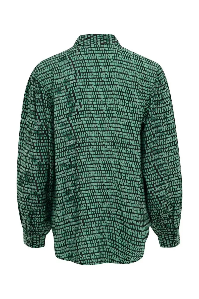 Textured Button Down Green Shirts