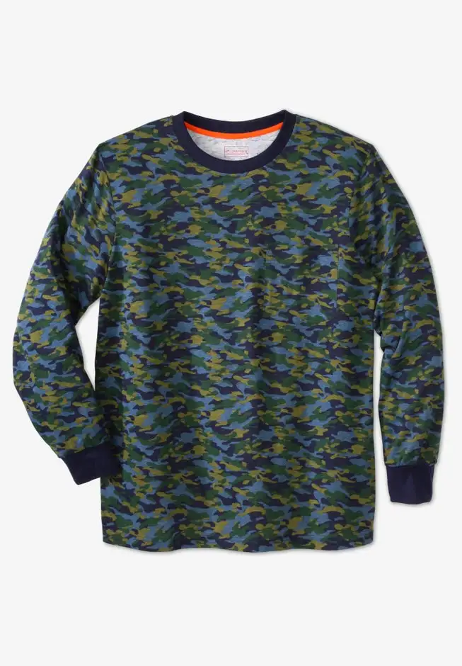 Heavyweight Crewneck Long-Sleeve Pocket T-Shirt