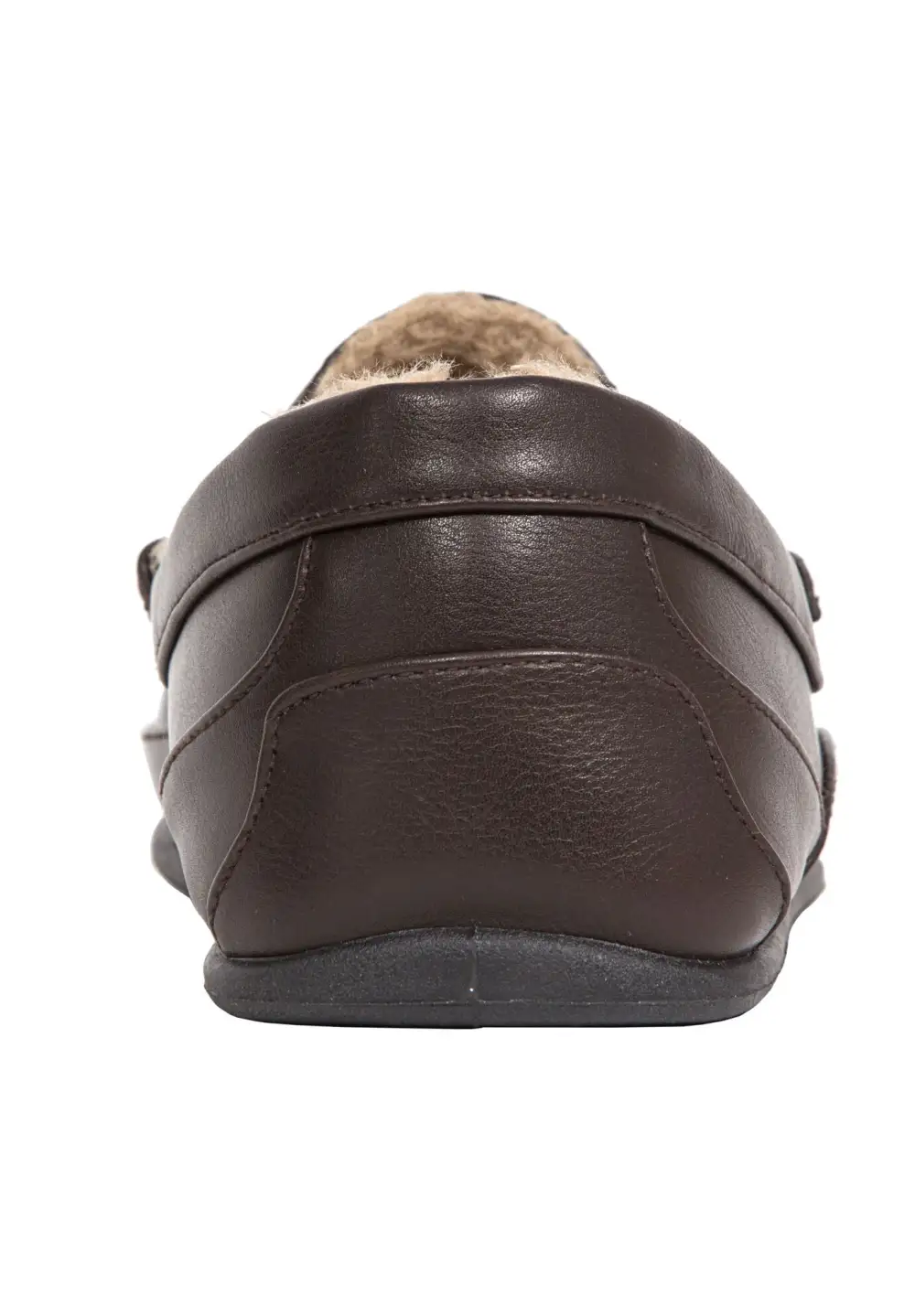 Spun Faux Leather Slippers