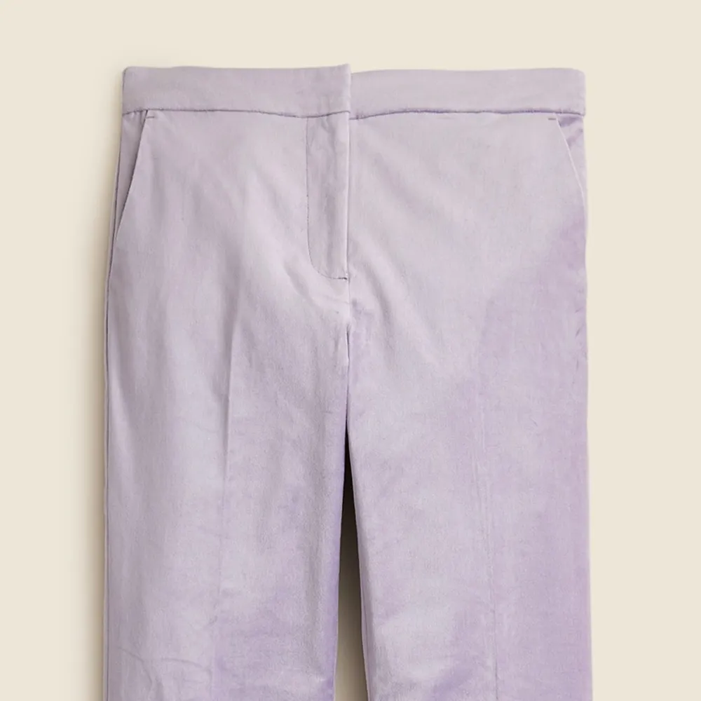Stretch Cotton Velvet Slim Fit Pants