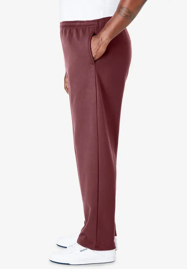 Fleece Open-Bottom Sweatpants