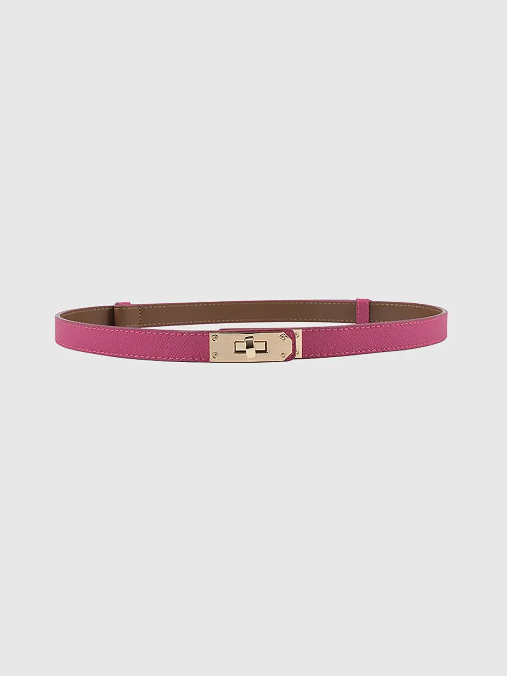 Black Metal Leather Belt