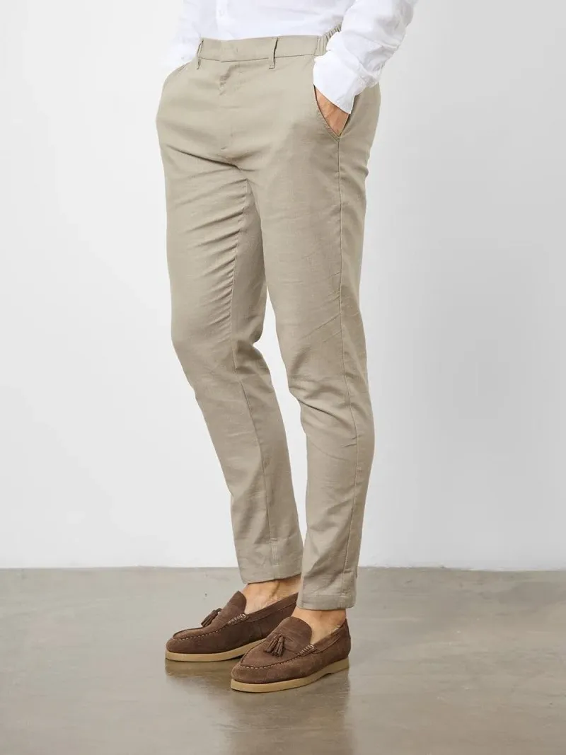 Dark Stone Hight-End Comfortable Suit Trousers