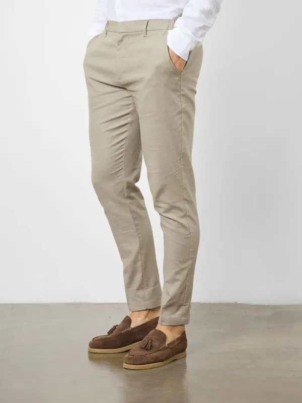 Dark Stone Hight-End Comfortable Suit Trousers