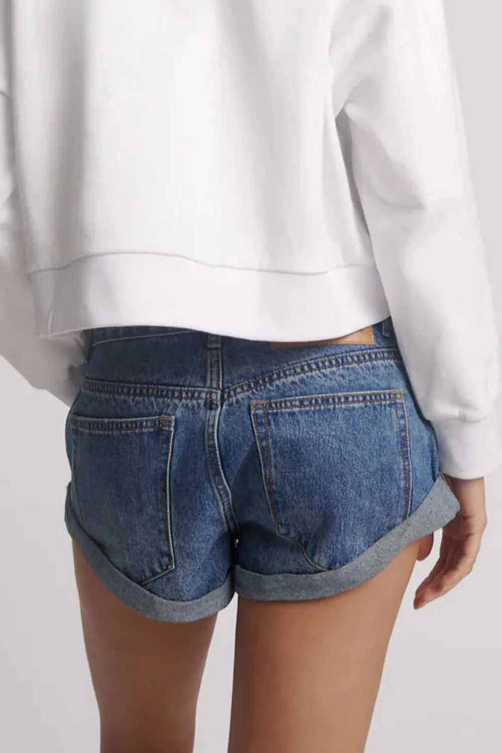 Soft And Comfortable Wool-Edged Slim-Fit Blue  Shorts