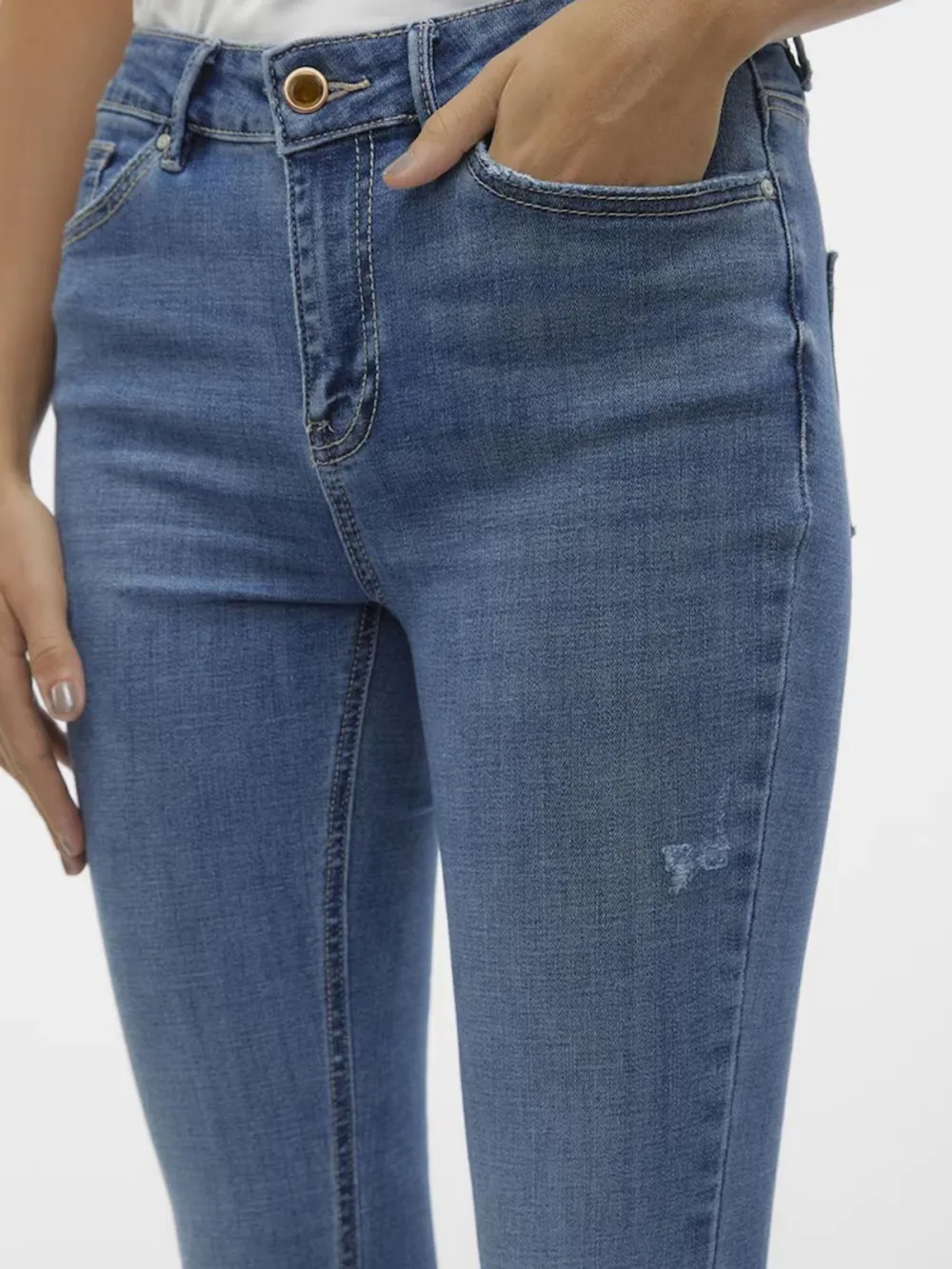 Blue denim Casual Style Jeans