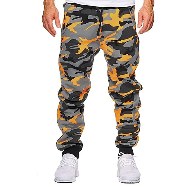Men's Micro-Elastic Camouflage Cotton Sweatpants