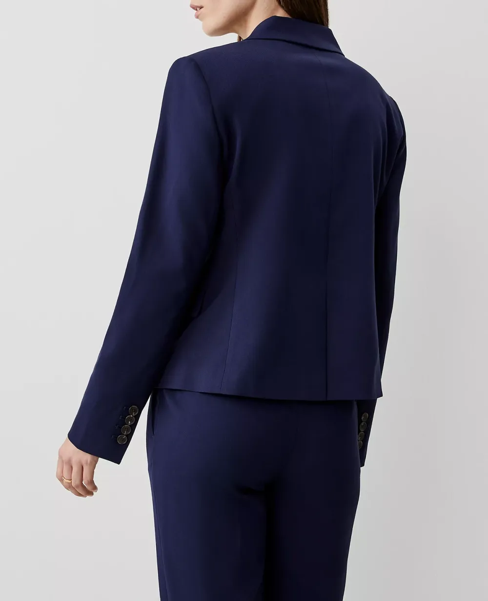 The Tailored Blazer In Textured Drape