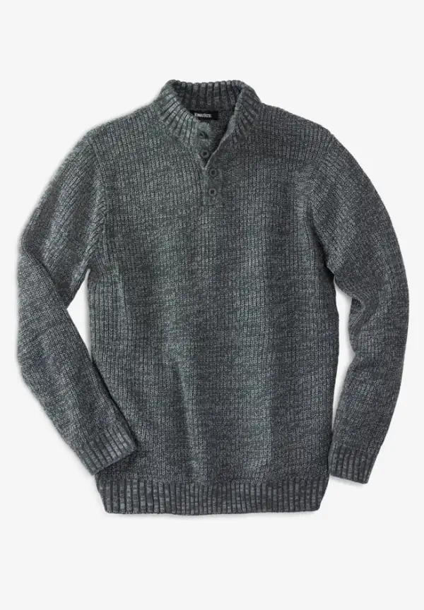 Henley Shaker Sweater