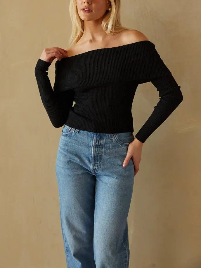 Nancy Off The Shoulder Knit Top