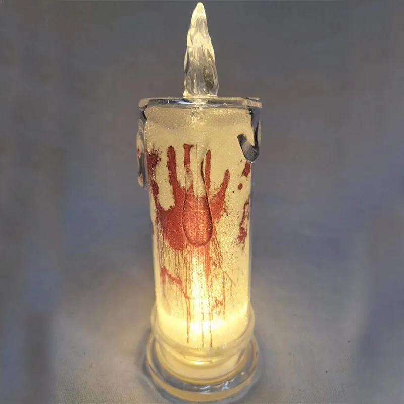 Halloween Tears LED Candle Lamp Ghost Festival Party DIY  Pumpkin Bat Witch Happy Halloween Day Decor For Ghost House 20223