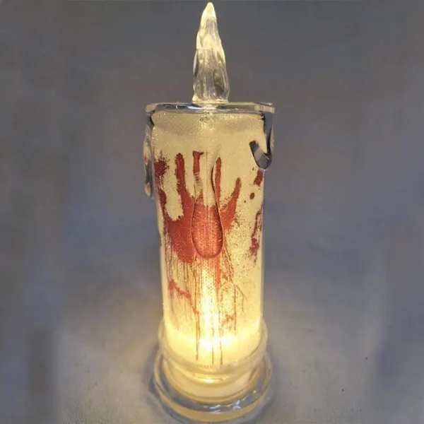 Halloween Tears LED Candle Lamp Ghost Festival Party DIY  Pumpkin Bat Witch Happy Halloween Day Decor For Ghost House 20223