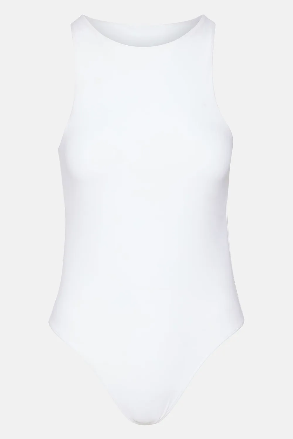 Crew Neck Bodysuit Red
