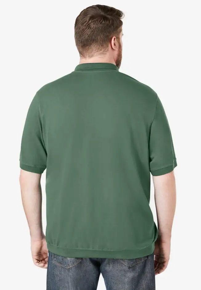 No Tuck Pocket Shrink-Less™ Cotton Polo Shirt