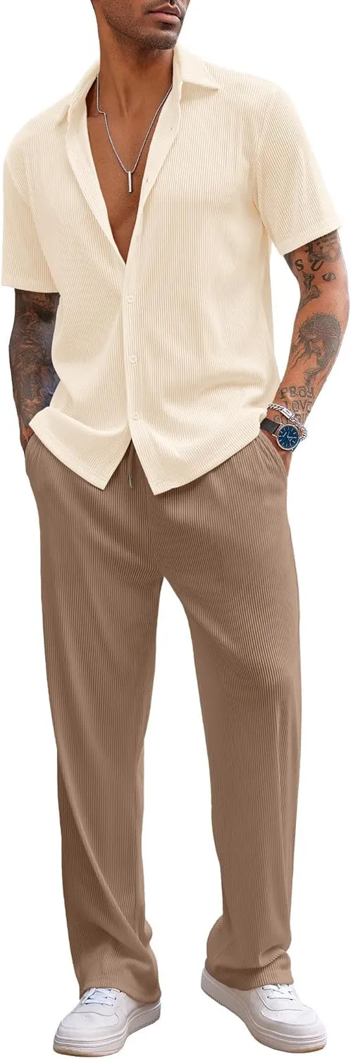 2-Piece Men's Casual Beach Outfit
