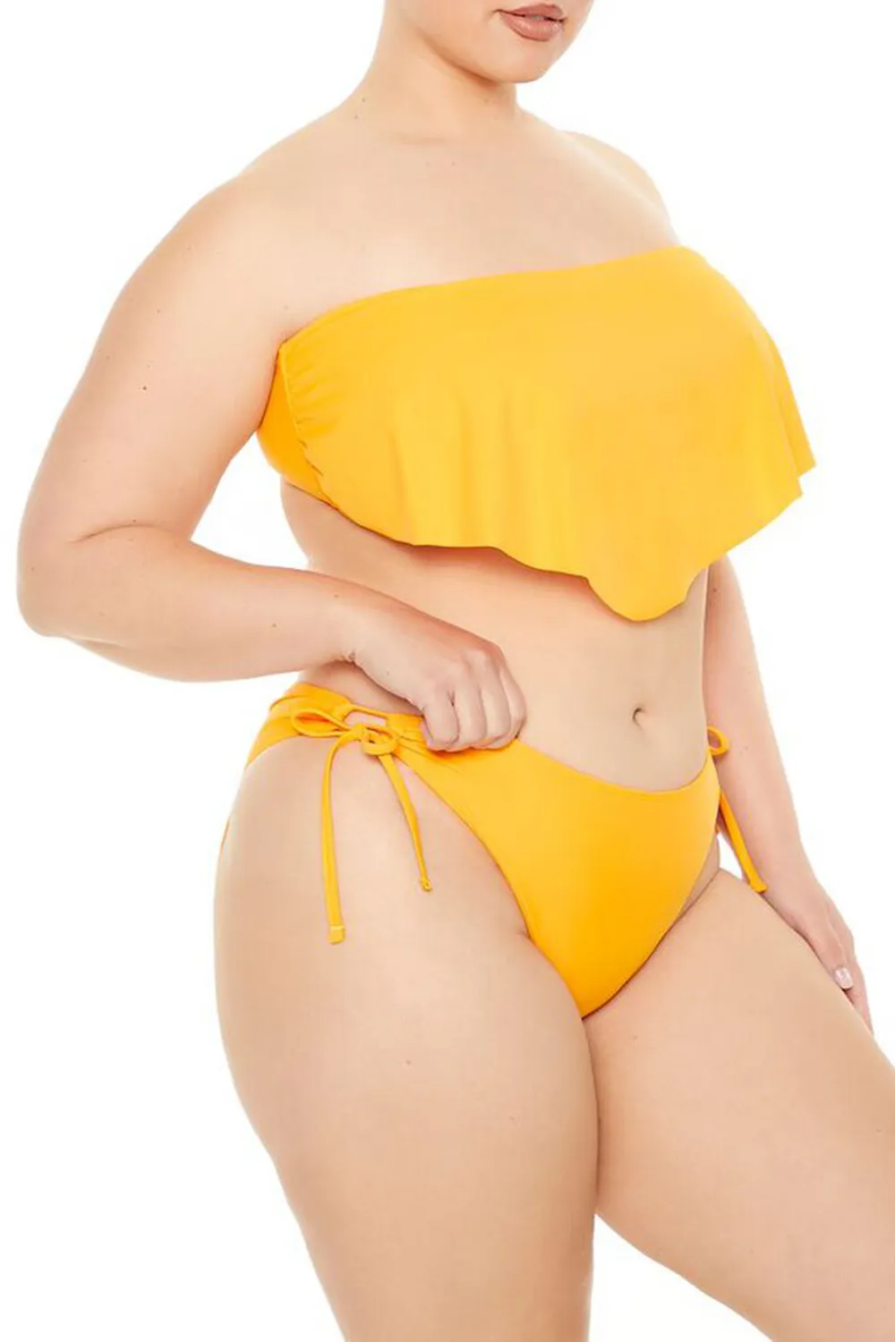 Plus Size Side-Tie Bikini Bottoms