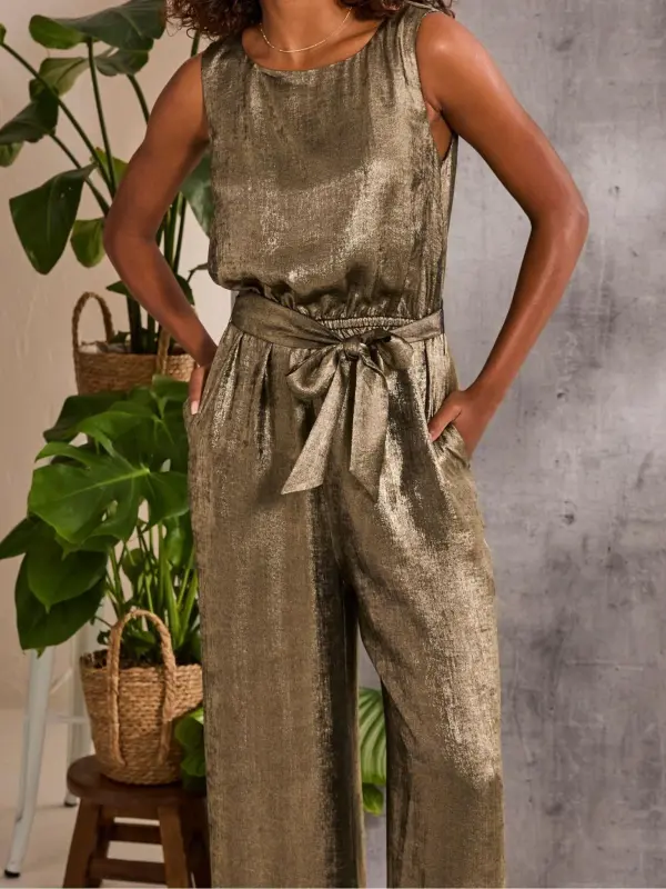 Gold Metallic Jumpsuit