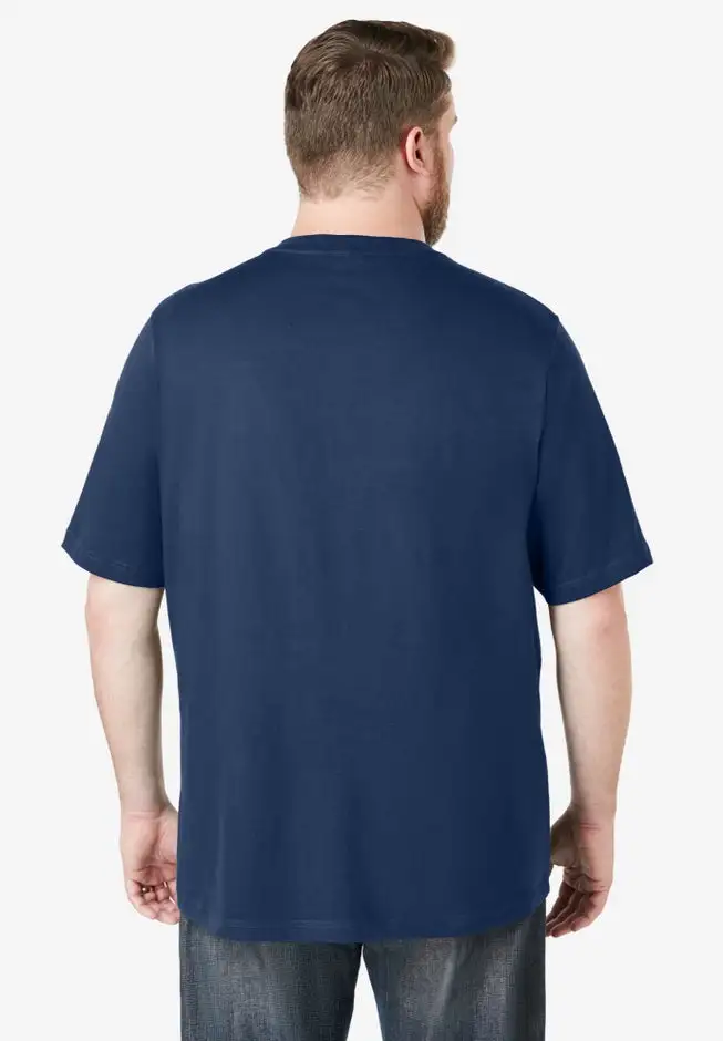 Shrink-Less Lightweight V-Neck Pocket T-Shirt