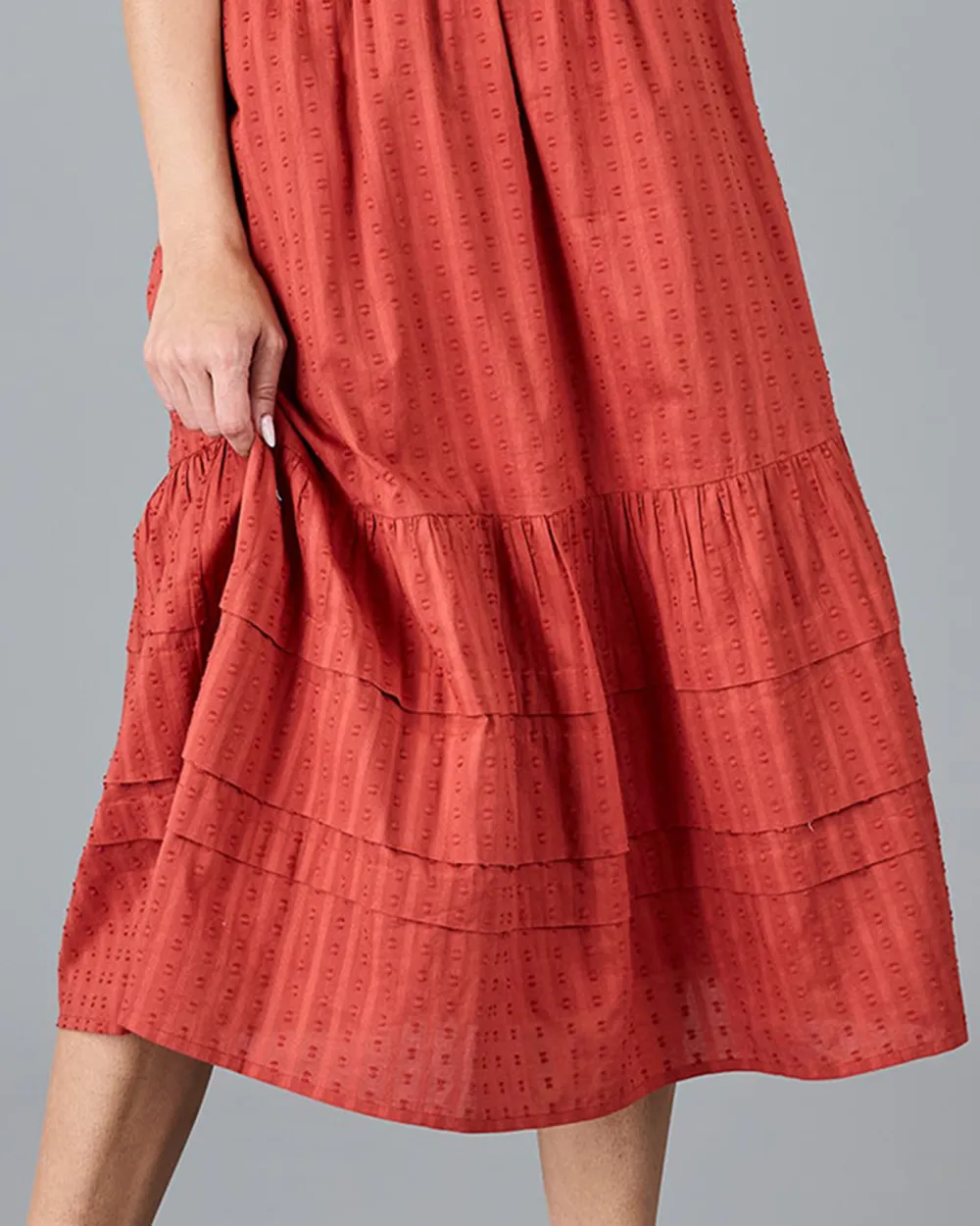 Red High Waisted Skirt