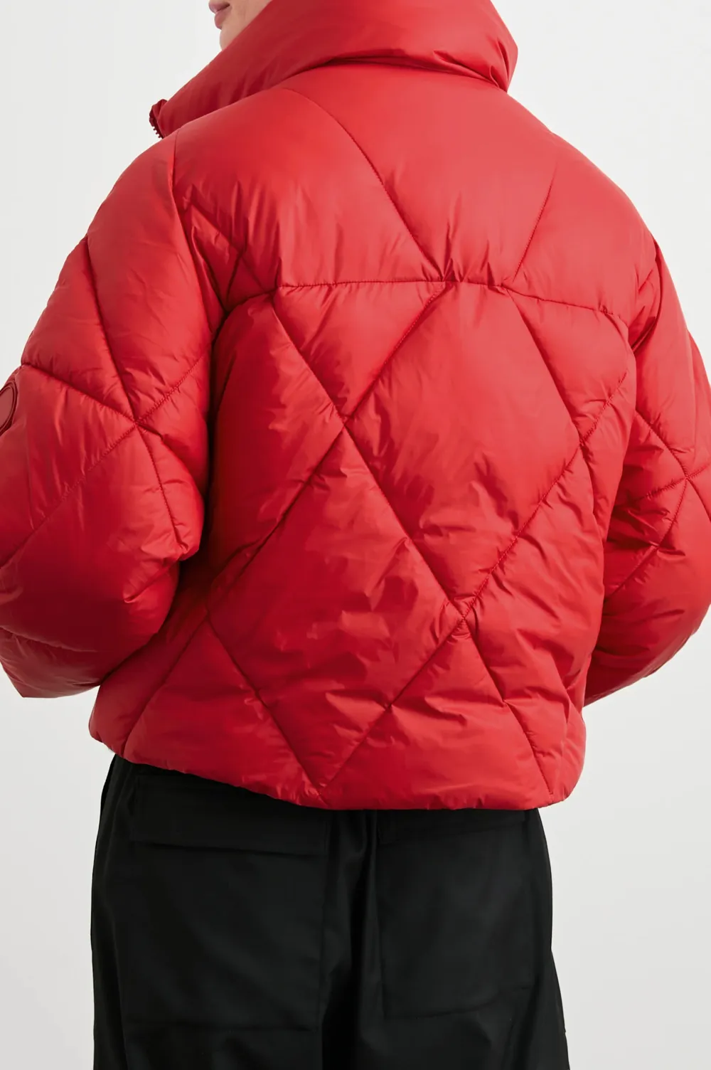 Thick And Warm Short-Sleeved Women's Down Jacket