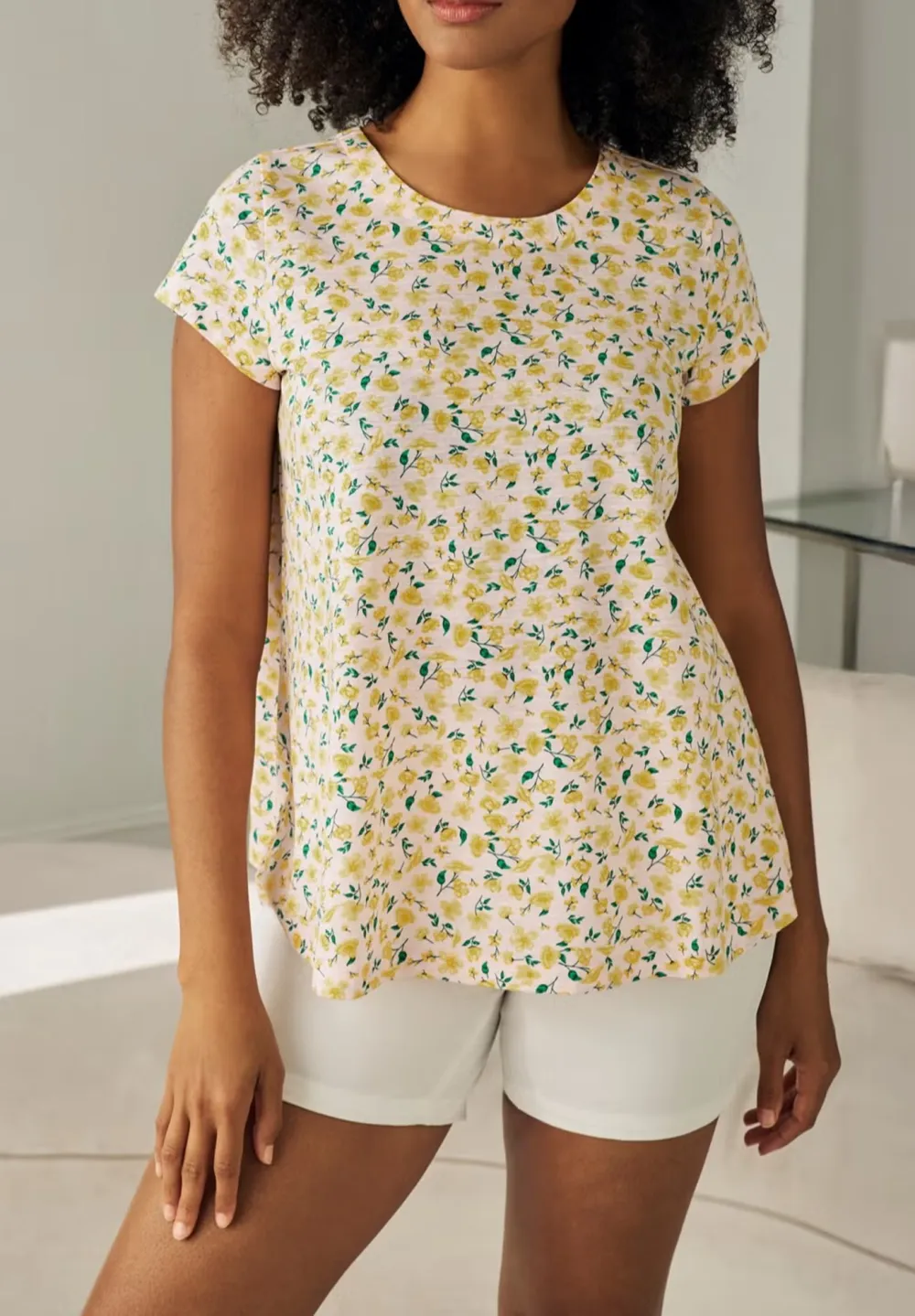 Back Pleated T-Shirt
