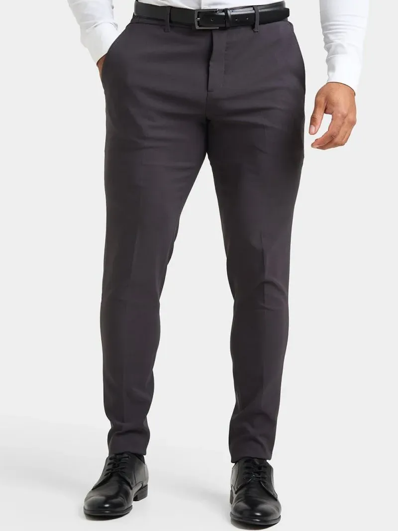 Slate Grey Hight-End Comfortable Suit Trousers