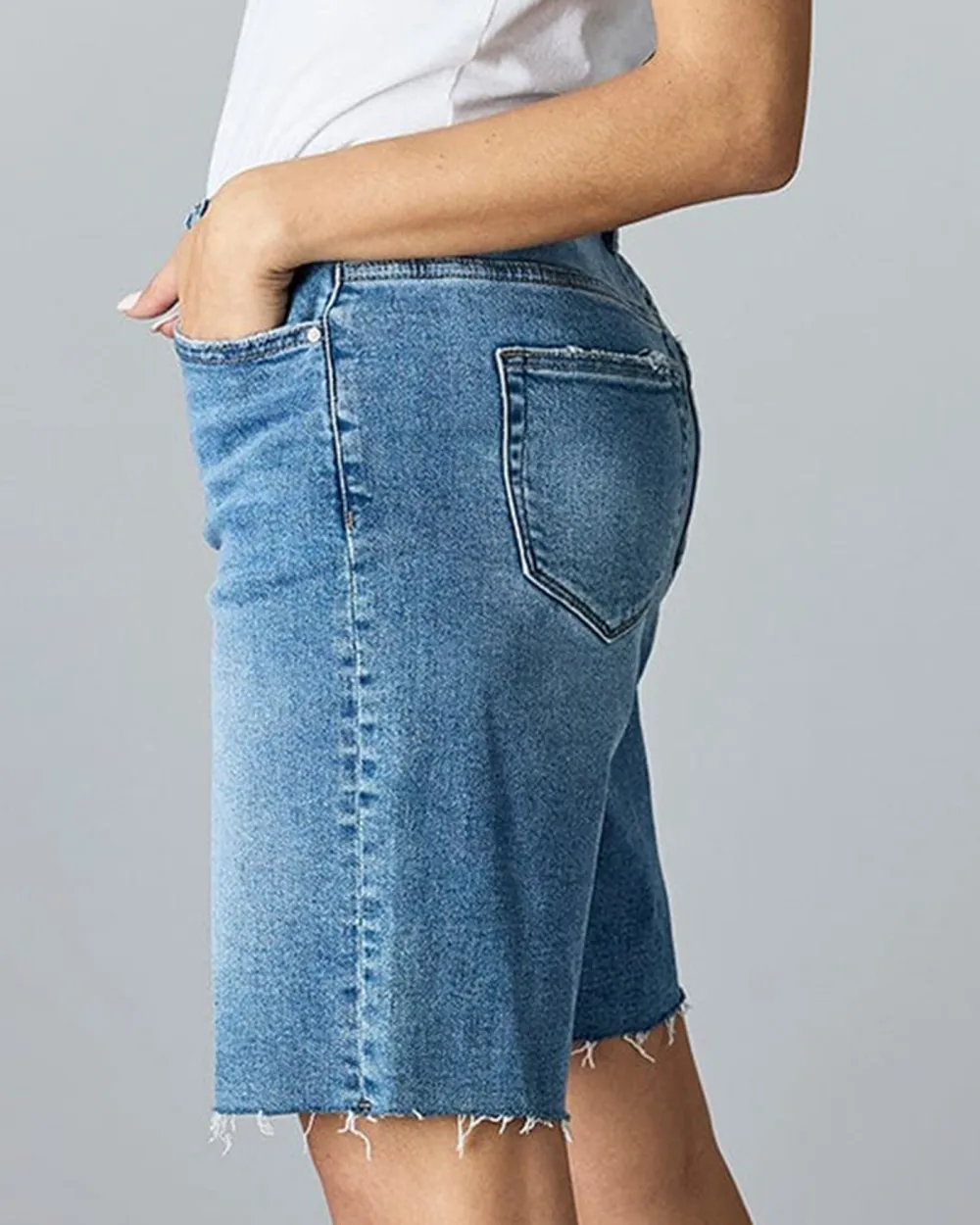 High Rise Wide Leg Short