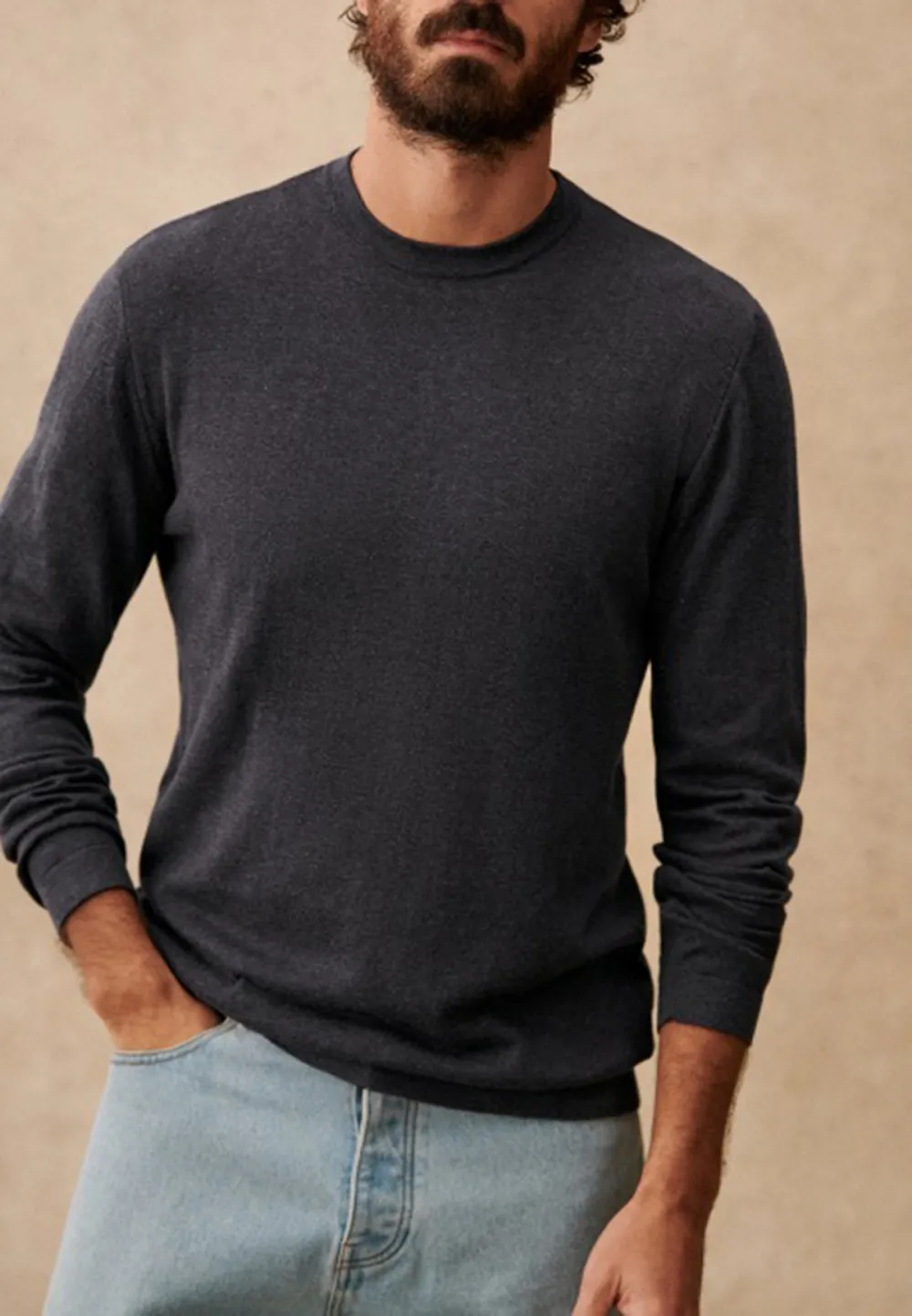 Sweater-Mottled Blue