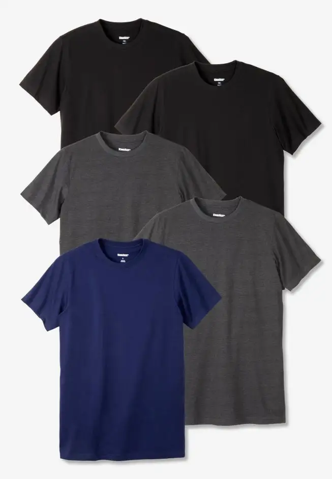 5-pack Cotton Crewneck Undershirts